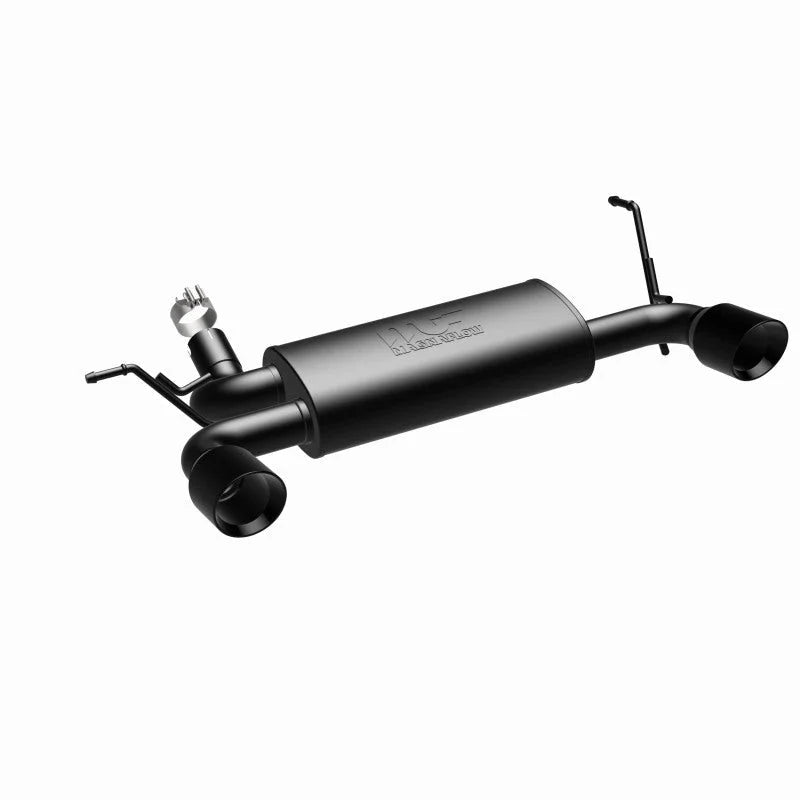 MagnaFlow 07-17 Jeep Wrangler JK 3.8/3.6L Dual Split Rear Exit Black Axle-Back Exhaust - Additional View 10