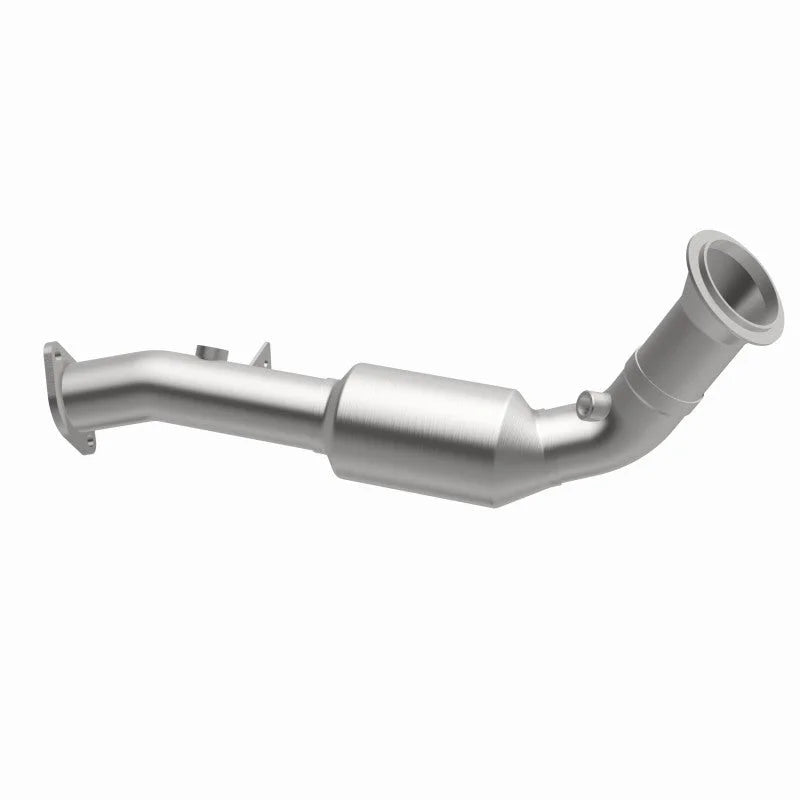 MagnaFlow 08-10 BMW 535i California Catalytic Converter Direct Fit 2.5in Pipe Diameter - Side View