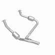 Load image into Gallery viewer, MagnaFlow 10-11 Jeep Wrangler 3.8L Direct Fit CARB Compliant Catalytic Converter - Installation View