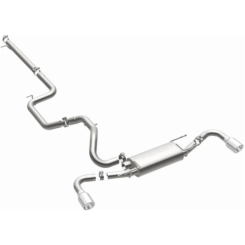 MagnaFlow 10-12 Mazda 3 L4 2.5L Hatchback Split Rear Exit Stainless Cat Back Performance Exhaust - Additional View 7