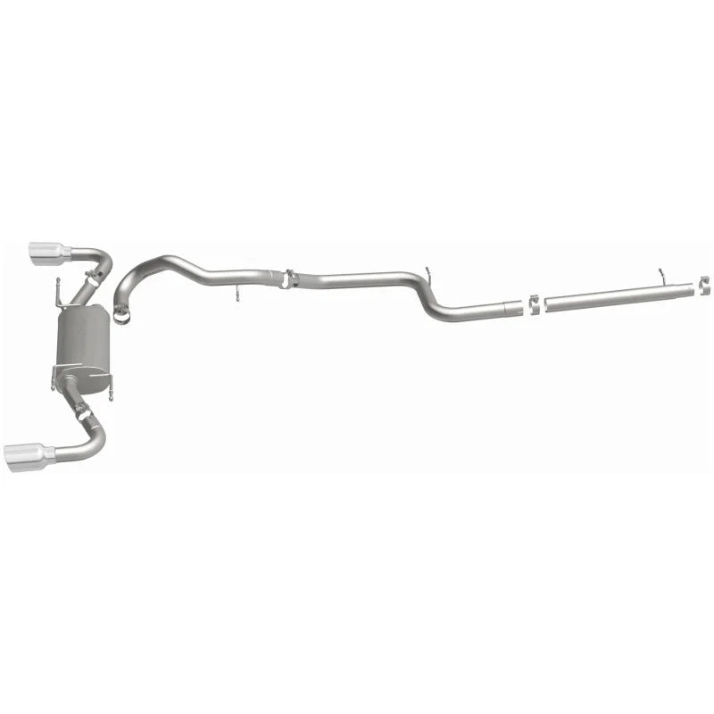 MagnaFlow 10-12 Mazda 3 L4 2.5L Hatchback Split Rear Exit Stainless Cat Back Performance Exhaust - Additional View 15