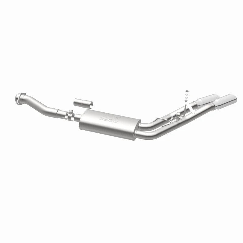 MagnaFlow 11-13 Ford F-150 Pickup Dual Same Side Before P/S Rear Tire Stainless CatBack Perf Exhaust - Additional View 14