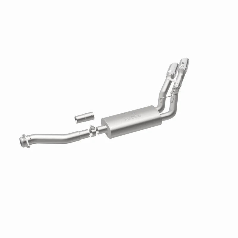 MagnaFlow 11-13 Ford F-150 Pickup Dual Same Side Before P/S Rear Tire Stainless CatBack Perf Exhaust - Additional View 15