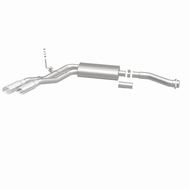 MagnaFlow 11-13 Ford F-150 Pickup Dual Same Side Before P/S Rear Tire Stainless CatBack Perf Exhaust - Additional View 16