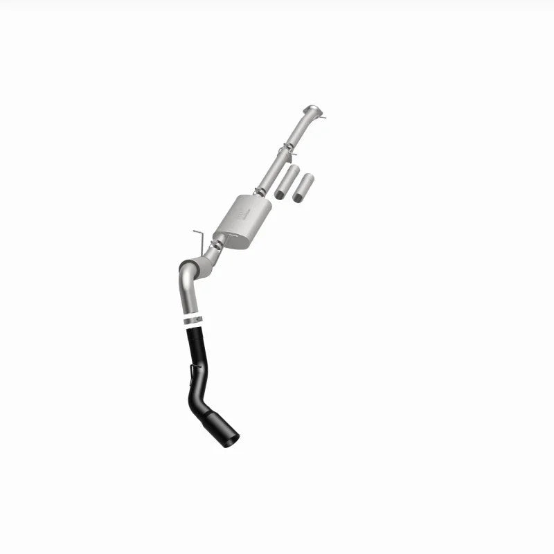 MagnaFlow 11-19 GM 2500/3500 6.0L 4in Single Passenger Side Rear Exit Cat-Back Exhaust w/Black Tips - Additional View 13