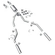 Load image into Gallery viewer, MagnaFlow 11 Ford F-150 3.7L/5.0L/6.2L SS Catback Exhaust Dual Split Rear Exit w/ 3.5in SS Tips - Main Product View