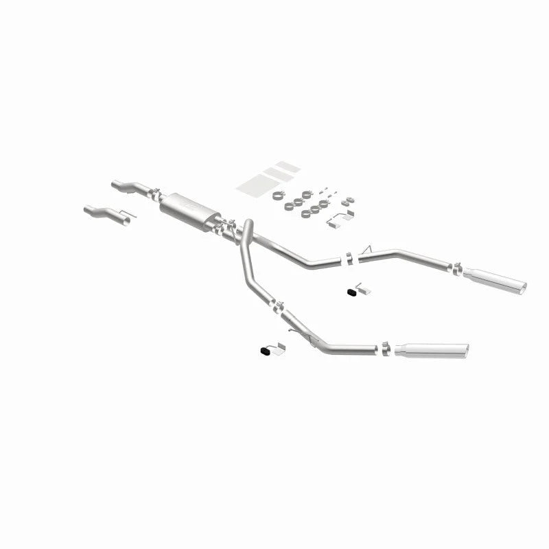 MagnaFlow 11 Ford F-150 3.7L/5.0L/6.2L SS Catback Exhaust Dual Split Rear Exit w/ 3.5in SS Tips - Additional View 6