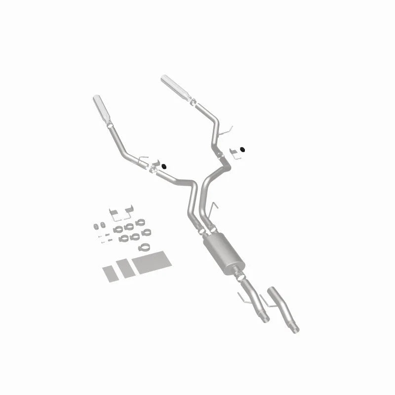 MagnaFlow 11 Ford F-150 3.7L/5.0L/6.2L SS Catback Exhaust Dual Split Rear Exit w/ 3.5in SS Tips - Additional View 11