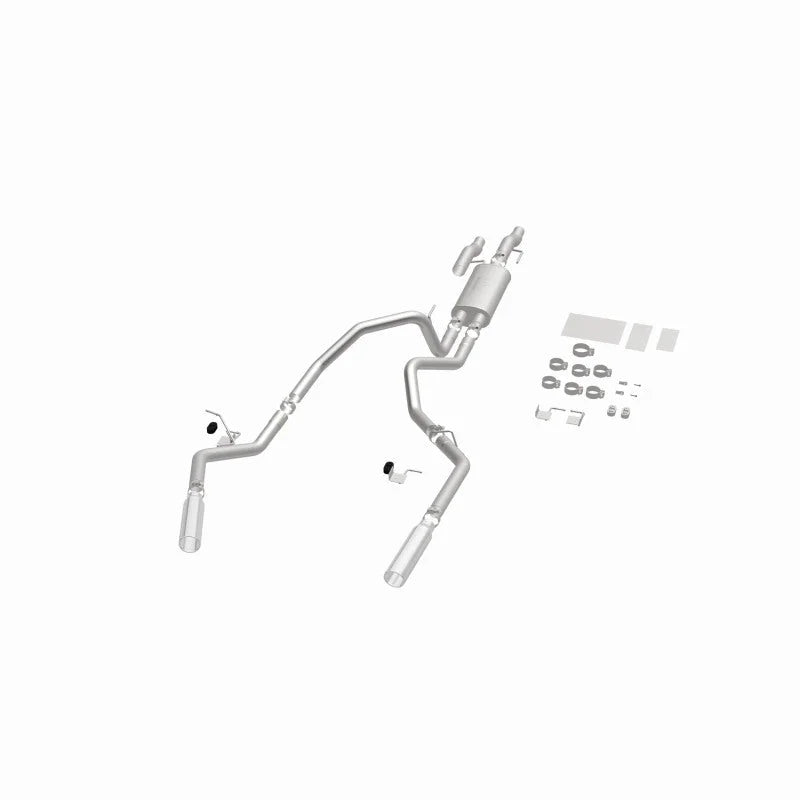 MagnaFlow 11 Ford F-150 3.7L/5.0L/6.2L SS Catback Exhaust Dual Split Rear Exit w/ 3.5in SS Tips - Additional View 13