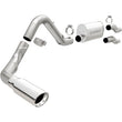 Load image into Gallery viewer, MagnaFlow 11 Ford F-150 3.7L/5.0L/6.2L SS Catback Exhaust Single Rear Side Exit w/ 4in SS Tips - Side View