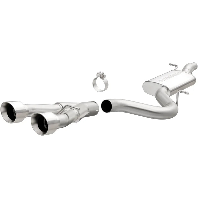 MagnaFlow 12-13 VW Golf L4 2.0L Turbocharged Dual Center Rear Exit Stainless Cat Back Perf Exhaust - Main Product View
