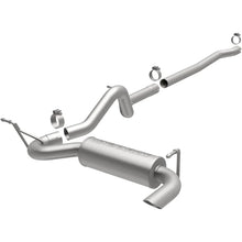 Load image into Gallery viewer, MagnaFlow 12-14 Jeep Wrangler 4dr Single Straight Rear P/S Exit Stainless C/B Performance Exhaust - Main Product View