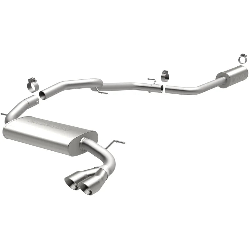 MagnaFlow 12 Ford Focus L4 2.0L HB Single Straight P/S Rear Exit Stainless Cat Back Perf Exhaust - Main Product View