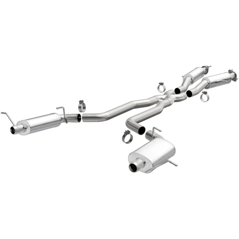 MagnaFlow 12 Jeep Grand Cherokee V8 6.4L Dual Split Rear Exit Stainless Cat Back Performance Exhaust - Main Product View