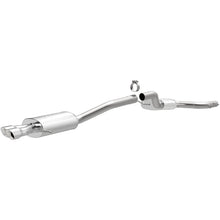 Load image into Gallery viewer, MagnaFlow 12 VW Jetta 2.0L Turbocharged Dual Straight D/S Rear Exit Stainless Cat Back Perf Exhaust - Main Product View