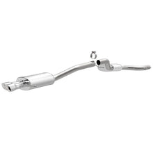 Load image into Gallery viewer, MagnaFlow 12 VW Jetta 2.0L Turbocharged Dual Straight D/S Rear Exit Stainless Cat Back Perf Exhaust - Side View