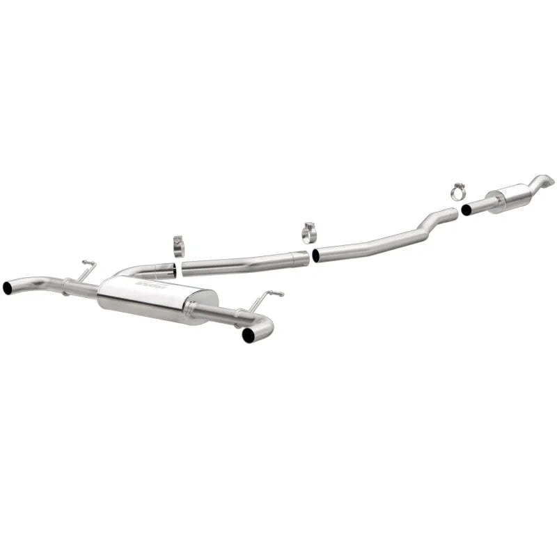 MagnaFlow 13-15 Lincoln MKZ L4 2.0L Turbo Stainless Cat Back Performance Exhaust Dual Split Rear - Main Product View