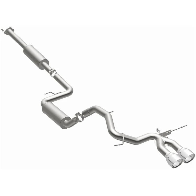 MagnaFlow 13 Ford Focus 2.0L Turbocharged ST Dual Center Rear Exit Stainless Cat Back Perf Exhaust - Additional View 6