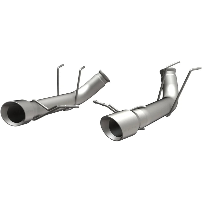 MagnaFlow 13 Ford Mustang Dual Split Rear Exit Stainless Axle-Back Cat Back Exhaust (Competition) - Main Product View
