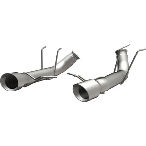 MagnaFlow 13 Ford Mustang Dual Split Rear Exit Stainless Axle-Back Cat Back Exhaust (Competition) - Main Product View