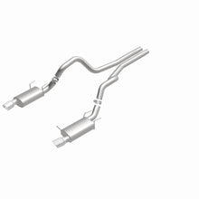 Load image into Gallery viewer, MagnaFlow 13 Ford Mustang Dual Split Rear Exit Stainless Cat Back Performance Exhaust (Street) - Additional View 13