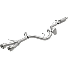 Load image into Gallery viewer, MagnaFlow 13 Hyundai Veloster 1.6L Turbo Dual Center Rear Exit Stainless Cat Back Perf Exhaust - Main Product View
