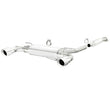 Load image into Gallery viewer, MagnaFlow 13 Scion FR-S / 13 Subaru BRZ Dual Split Rear Exit Stainless Cat Back Performance Exhaust - Side View
