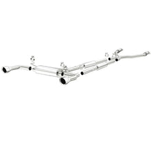 Load image into Gallery viewer, MagnaFlow 14 Infiniti Q50 V6 3.7L Cat-Back Polished Stainless Tips Dual Split Rear Exit Exhaust - Side View