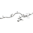 Load image into Gallery viewer, MagnaFlow 14 Toyota Tundra V8 4.6L/5.7L Stainless Cat Back Exhaust Dual Split Rear Exit - Side View