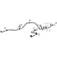 Load image into Gallery viewer, MagnaFlow 14 Toyota Tundra V8 4.6L/5.7L Stainless Cat Back Exhaust Dual Split Rear Exit - Side View