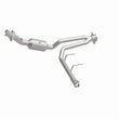 Load image into Gallery viewer, MagnaFlow 18-20 Ford F-150 V6 3.3L Right Underbody Direct-Fit Catalytic Converter - Installation View