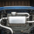 Load image into Gallery viewer, MagnaFlow 18-23 Subaru Crosstrek Overland Series Cat-Back Performance Exhaust System - Installation View