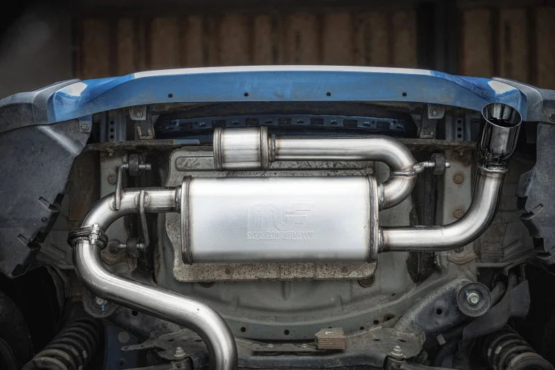 MagnaFlow 18-23 Subaru Crosstrek Overland Series Cat-Back Performance Exhaust System - Installation View