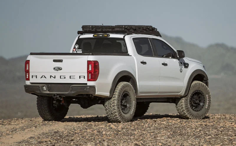MagnaFlow 19-22 Ford Ranger Overland Series 3in Single Straight Driver Side Rear Cat-Back Exhaust - Back View