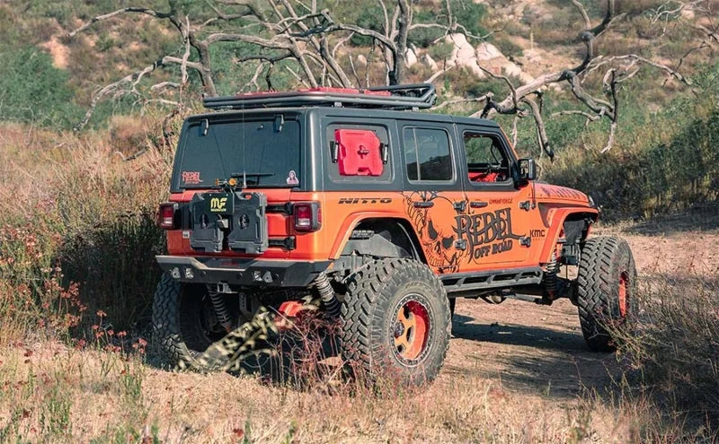 MagnaFlow 19+ Jeep Wrangler JL Overland Series Cat-Back Performance Exhaust System - Installation View