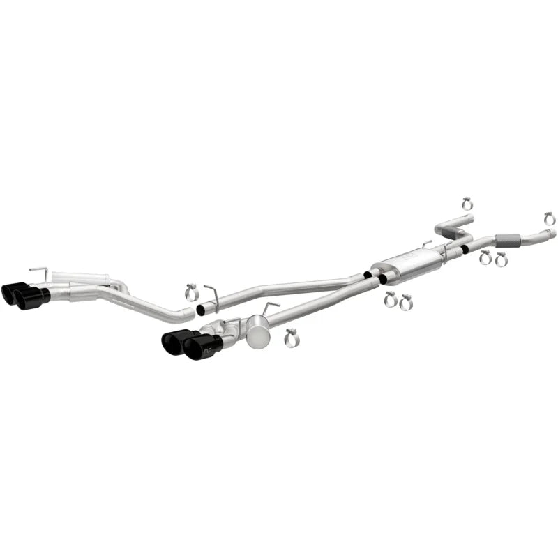 MagnaFlow 20-21 Ford Explorer 3.0L V6 Dual Exit Quad Black Chrome Tip Street Series Cat-Back Exhaust - Main Product View