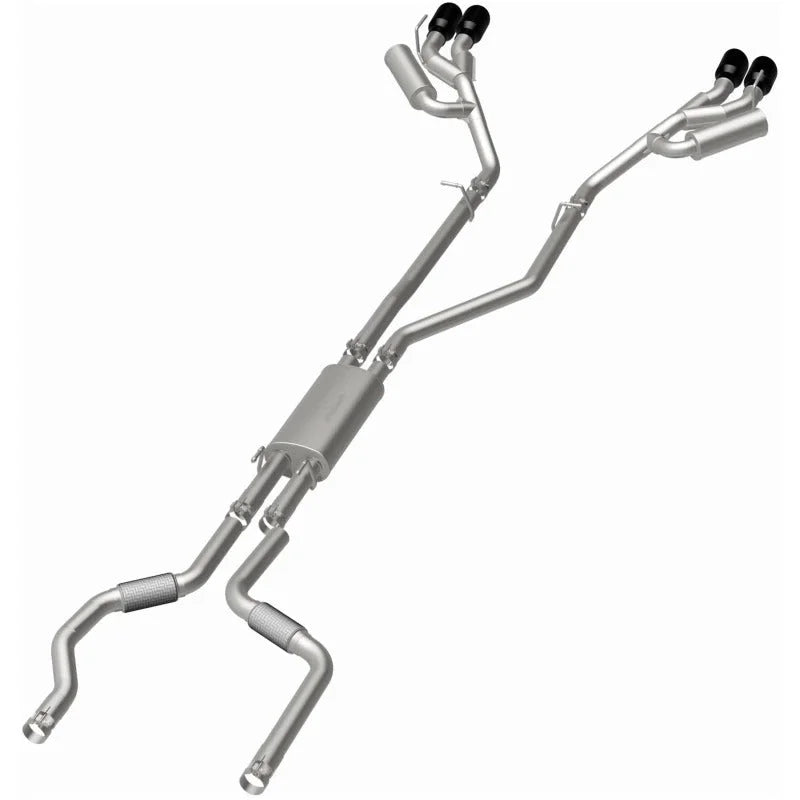 MagnaFlow 20-21 Ford Explorer 3.0L V6 Dual Exit Quad Black Chrome Tip Street Series Cat-Back Exhaust - Additional View 8