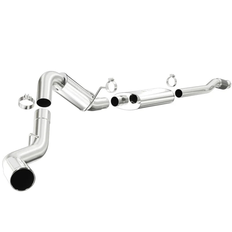MagnaFlow 2014 Chevy/GMC Silverado/Sierra 1500 V8 6.2L SS Cat-Back Single P/S Rear Side Exit Exhaust - Side View