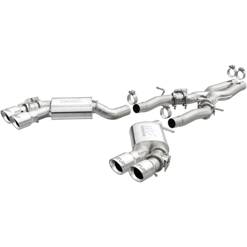 MagnaFlow 2016 Chevy Camaro 6.2L V8 Competition Cat Back w/ Quad Polished Tips - Main Product View