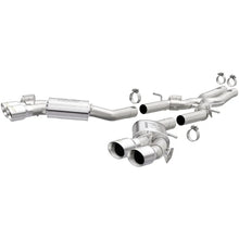 Load image into Gallery viewer, MagnaFlow 2016 Chevy Camaro 6.2L V8 Competition Cat Back w/ Quad Polished Tips - Side View