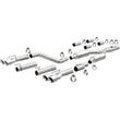 Load image into Gallery viewer, MagnaFlow 2017+ Dodge Challenger 409 SS Polished 3in Quad Tips Cat-Back Exhaust - Main Product View