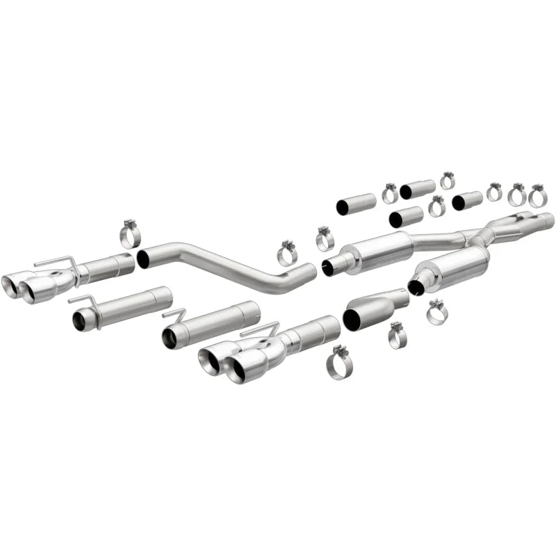 MagnaFlow 2017+ Dodge Challenger 409 SS Polished 3in Quad Tips Cat-Back Exhaust - Main Product View