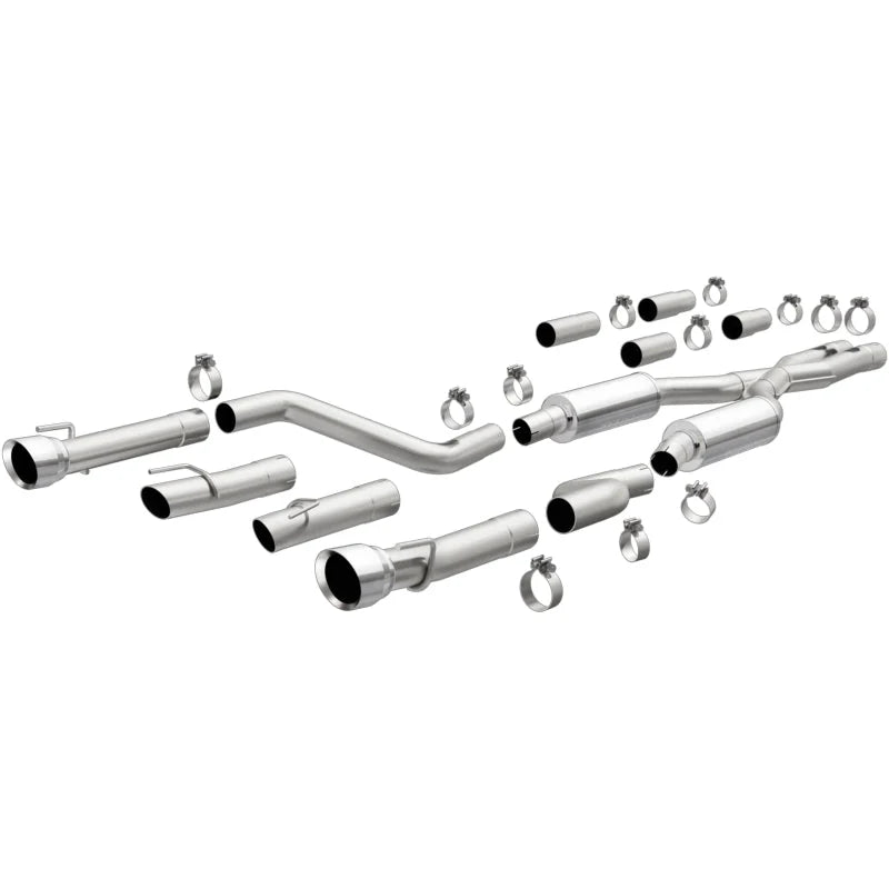 MagnaFlow 2017+ Dodge Charger 409 SS Polished 3in Quad Tips Cat-Back Exhaust - Main Product View