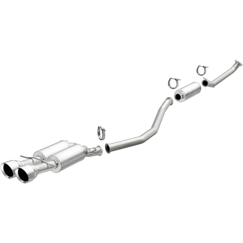 MagnaFlow 2017+ Honda Civic 1.5L 409 SS Single Exit Polished 4.5in Dual Tips Cat-Back Exhaust - Main Product View