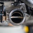 Load image into Gallery viewer, MagnaFlow 2018 Ford Mustang V8-5.0LGAS Exhaust Acc - 2.5in ID/OD - 304SS - Integrated V-Band Flanges - Side View