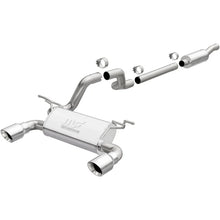 Load image into Gallery viewer, MagnaFlow 2018+ Jeep Wrangler 3.6L 409 SS Dual Split Rear Exit Polished Tips Cat-Back Exhaust - Main Product View