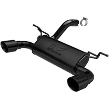 Load image into Gallery viewer, MagnaFlow 2018+ Jeep Wrangler 3.6L Dual Black Tip Axle-Back Exhaust - Main Product View