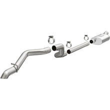 Load image into Gallery viewer, MagnaFlow 2018+ Jeep Wrangler 3.6L SS Driver Side Rear Exit w/o Tip Cat-Back Exhaust - Side View
