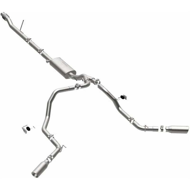 MagnaFlow 2019 Chevy Silverado 1500 V8 5.3L Street Series Dual Split Exit Exhaust w/ Polished Tips - Additional View 13