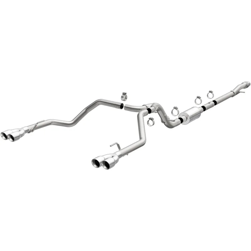 MagnaFlow 2019 Chevy Silverado 1500 V8 5.3L Street Series Quad Split Rear Exhaust w/ Polished Tips - Main Product View